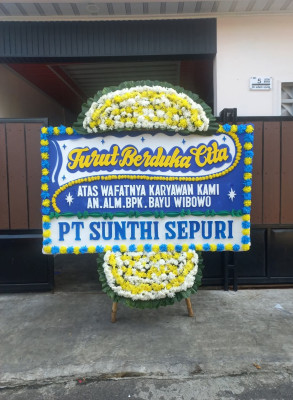 Papan Bunga Duka di Perbaungan
